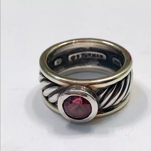 David Yurman garnet ring size 6.25